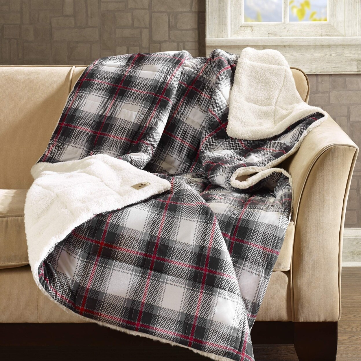 Woolrich Ridley Softspun Down Alternative Oversized Throw Blanket 50