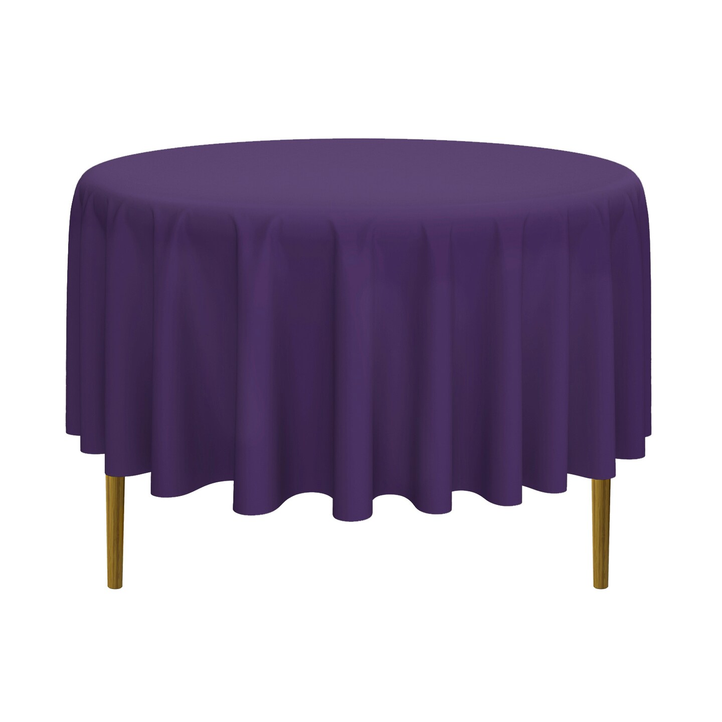 Lann's Linens - Round Premium Tablecloth for Wedding / Banquet / Restaurant - Polyester Fabric Table Cloth
