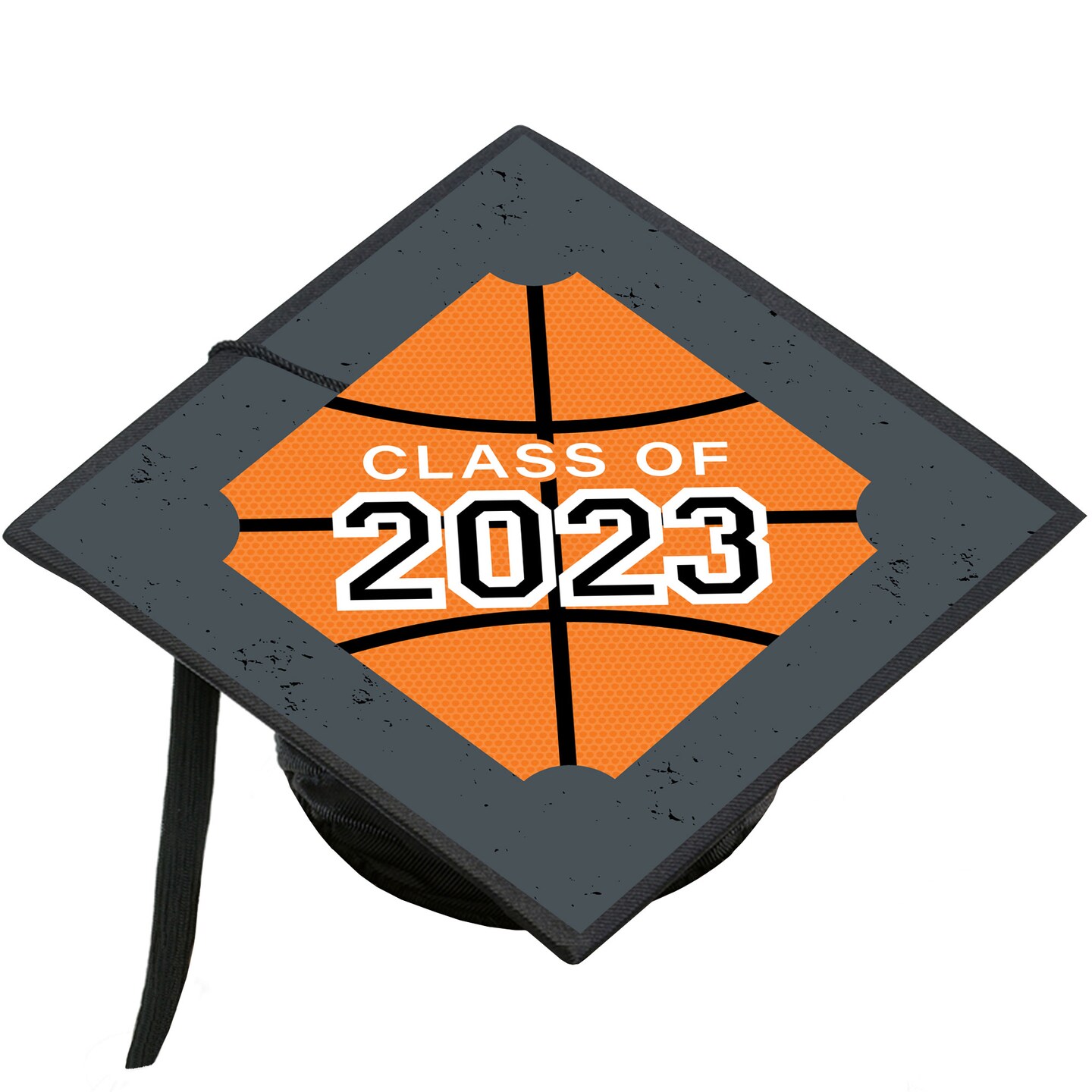 Big Dot of Happiness Grad Basketball 2023 Graduation Cap Decorations