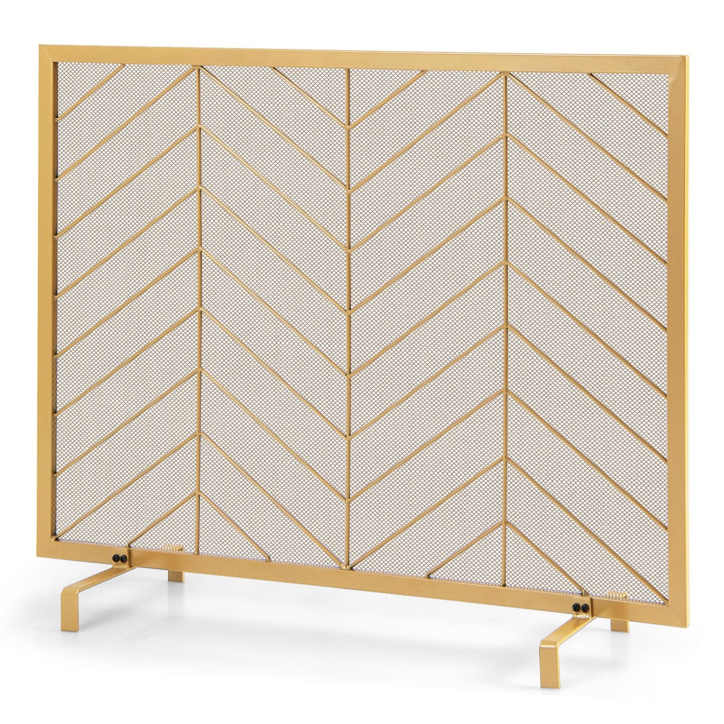 Single Panel Fireplace Screen