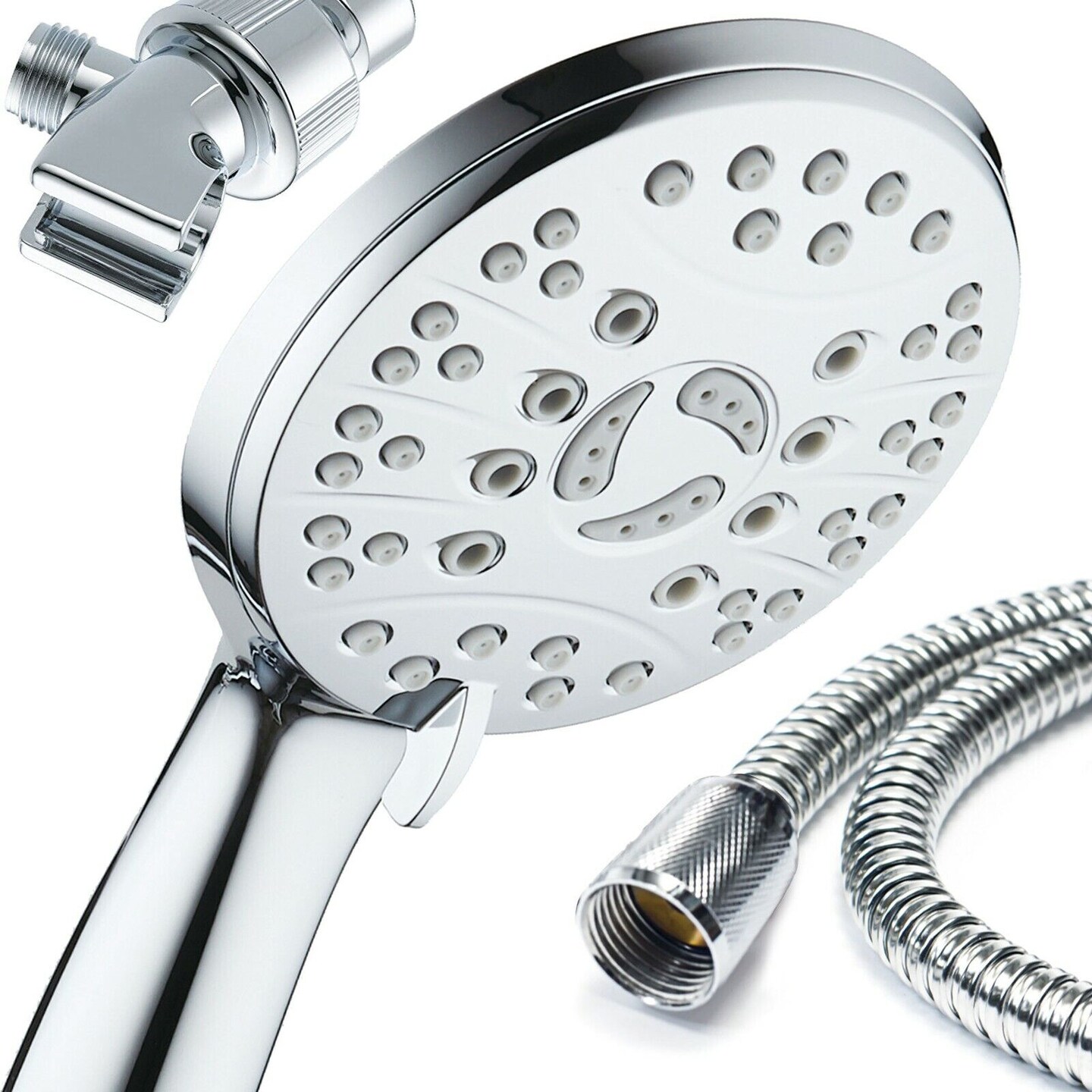 Stainless Steel Shower Head with 6 ft. Hose