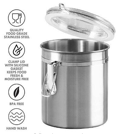 4 Piece Stainless Steel Food Storage Container Set