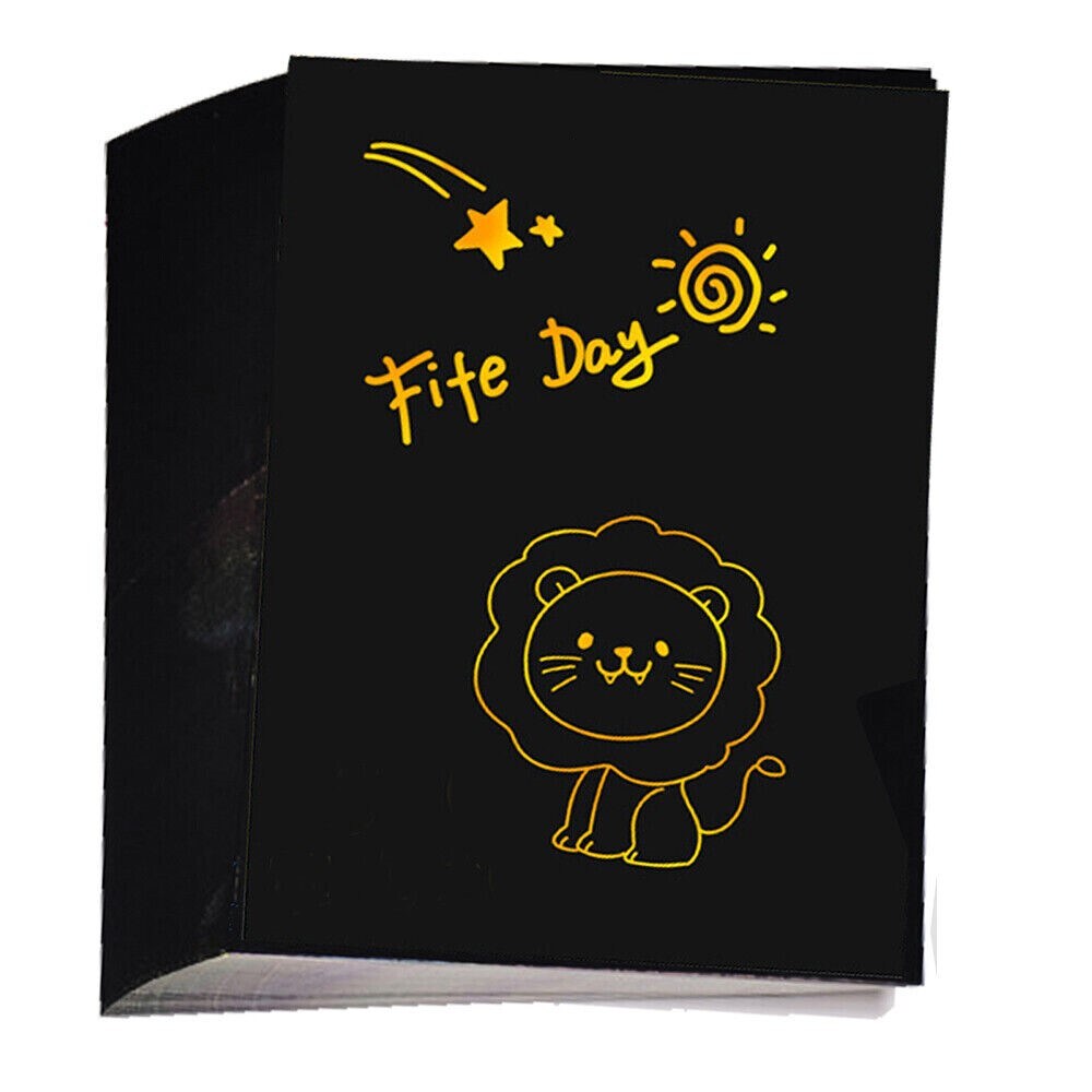 Kitcheniva Scratch Art Rainbow Paper DIY Craft Drawing Writing 10 Pcs