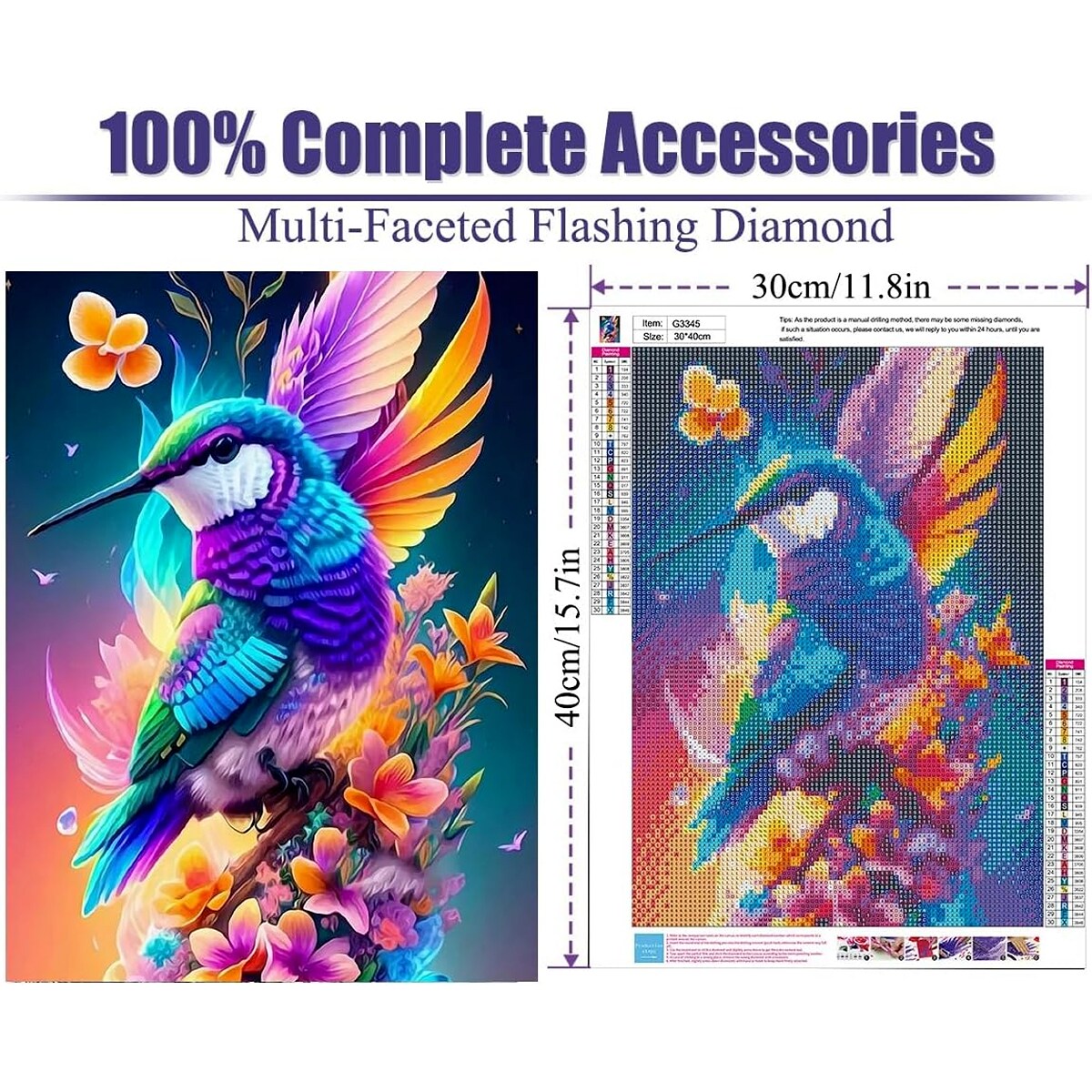 Superior Hummingbird Diamond Painting Kit