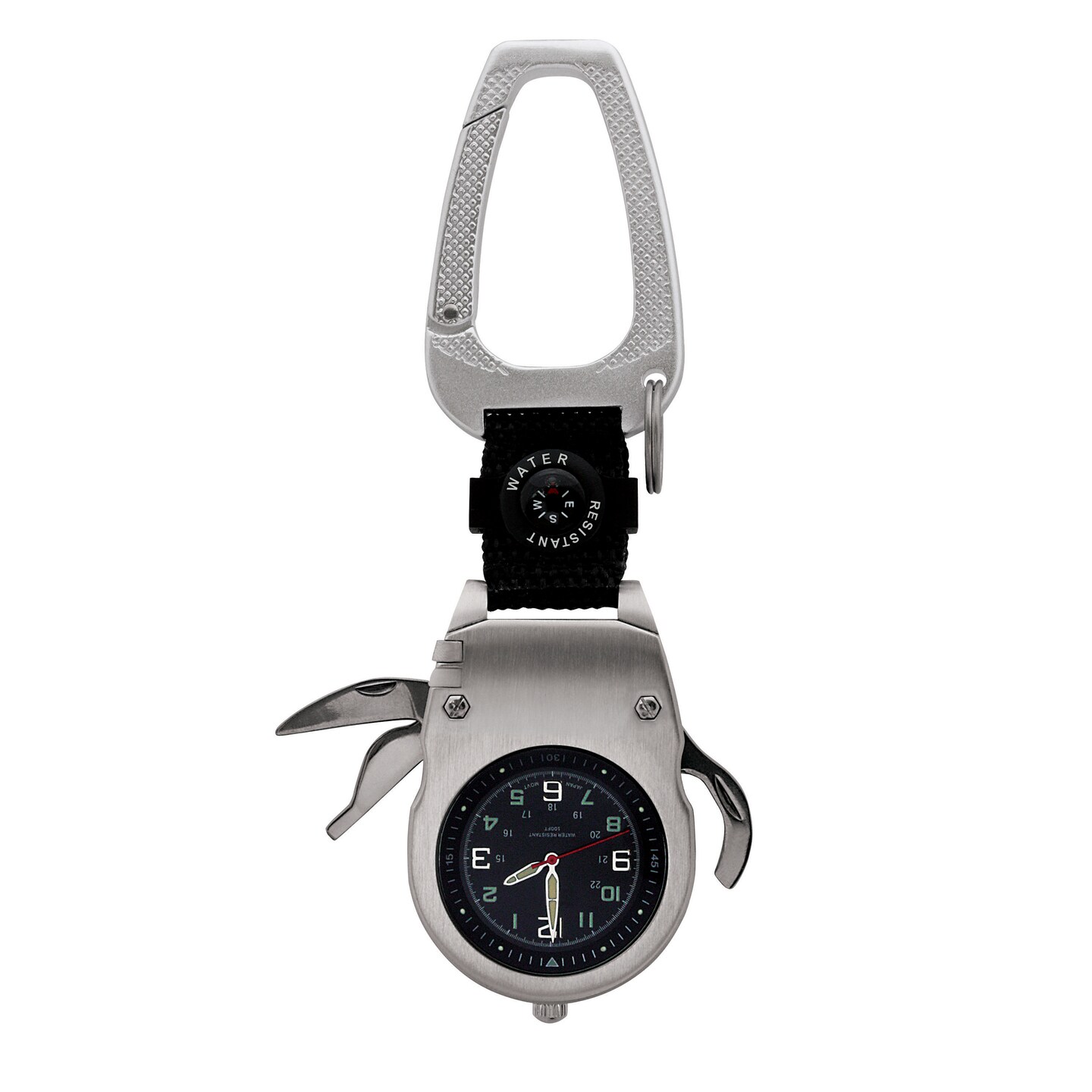 JFK Half Dollar Coin Multi-Tool Pocket Watch Compass