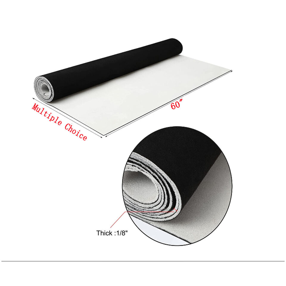 BLACK Suede Headliner Fabric Material ,Car Interior Roof Liner Upholstery.