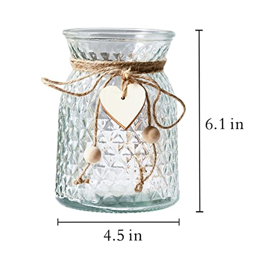Fake Flowers Artificial Blue Flowers with Vase, Table Centerpieces for Dining Room, Silk Flower Arrangements for Home, Living Room Bathroom Plant Decor, Centerpiece Table Decorations