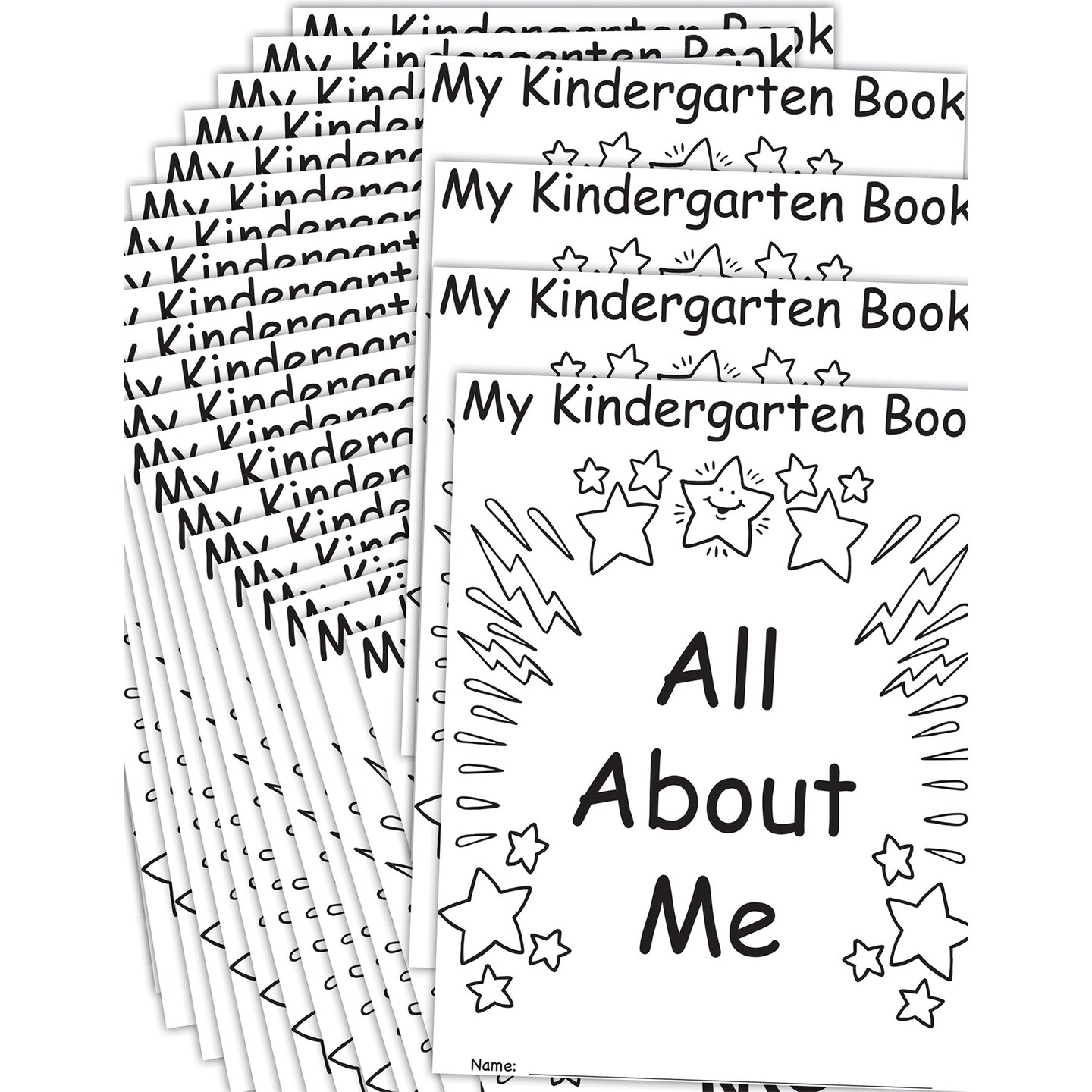 My Own Books&#x2122;: My Kindergarten Book All About Me, 25-Pack