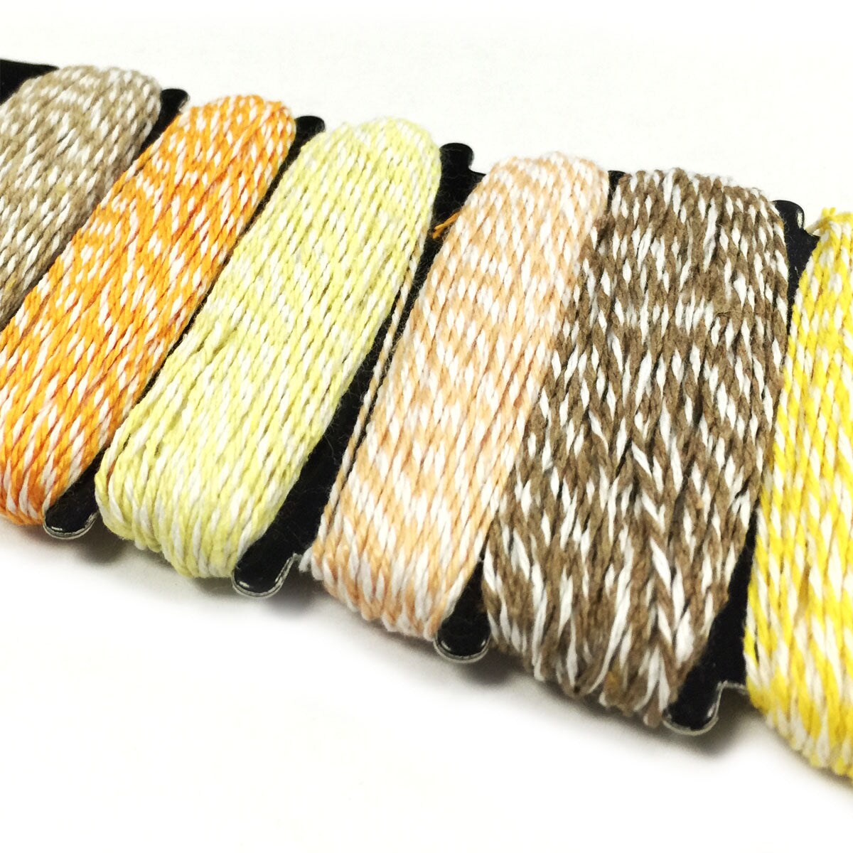 Wrapables Cotton Baker&#x27;s Twine 4ply 60 Yards (Set of 6 Colors x 10 Yards), Neutrals