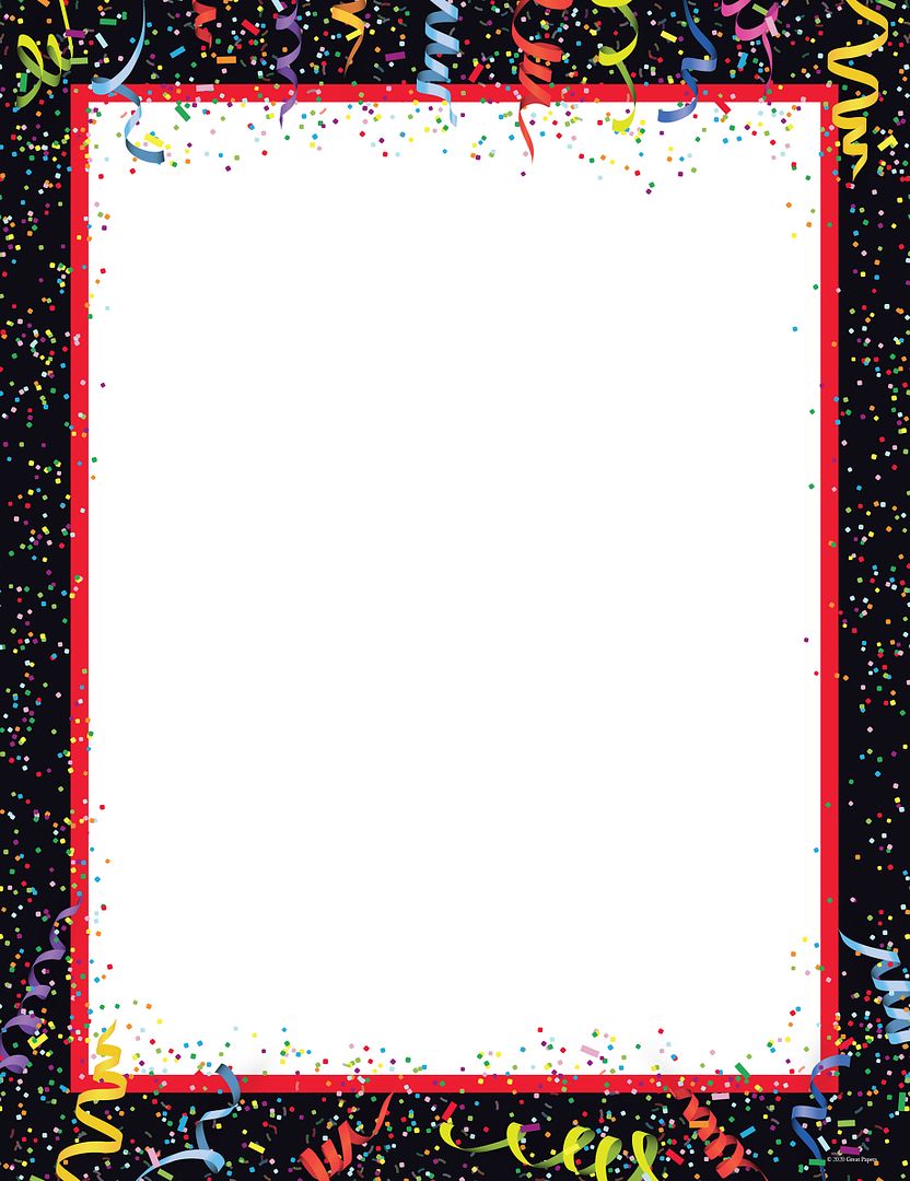 Great Papers! Party Down Stationery Letterhead, Invitations and Announcements, Printer Friendly, 8.5&#x22;x11&#x22;, 80 Pack