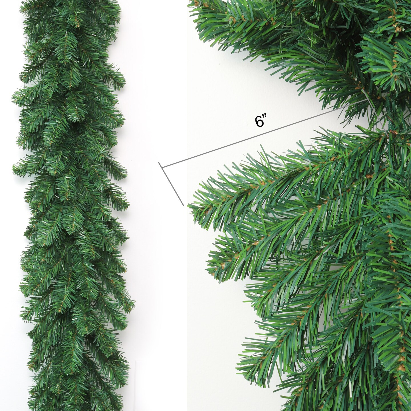 9ft Northern Spruce Garland with 240 Lifelike Green Tips | Indoor/Outdoor Use | Christmas Garland | Party &#x26; Event | Home &#x26; Office Decor - 2024 Christmas Collection, Floral Home by Artificial Flowers