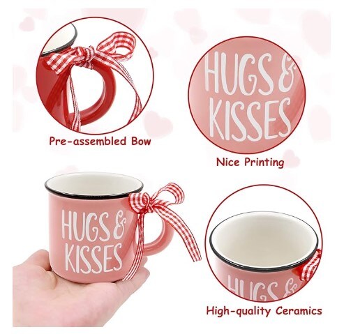 Mini Coffee Cups for Tiered Tray Decor for Valentine&#x27;s Day