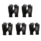 Kitcheniva Polyurethane Safety Gloves Ultra-Thin Nylon Black