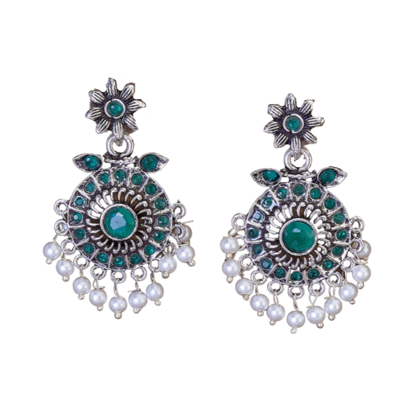 Round Ball Tassel Drop Jhumka Earrings | SHEIN