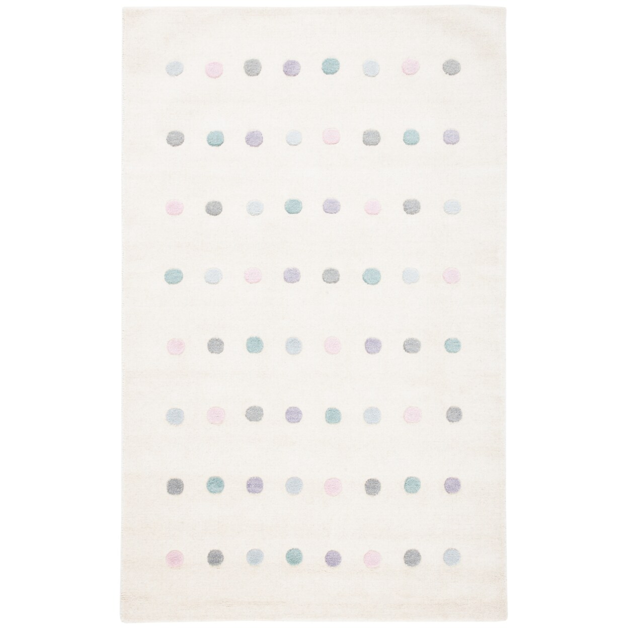 Safavieh Kids Collection Sfk805A Handmade Ivory Rug Area Rug Carpet Geometric