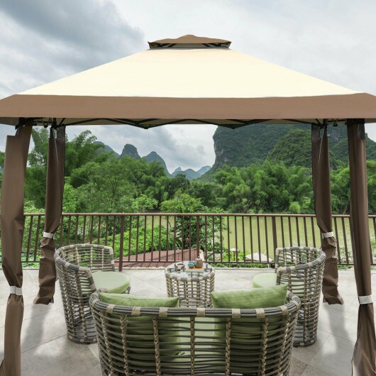 Outdoor Folding Gazebo Canopy Shelter Awning Tent Patio