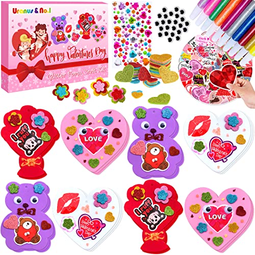 Foam valentine hearts  Crafts for kids, Valentine crafts, Heart crafts