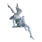 Kitcheniva Miniature Sitting Fairy Elf Statue Garden Yard Craft