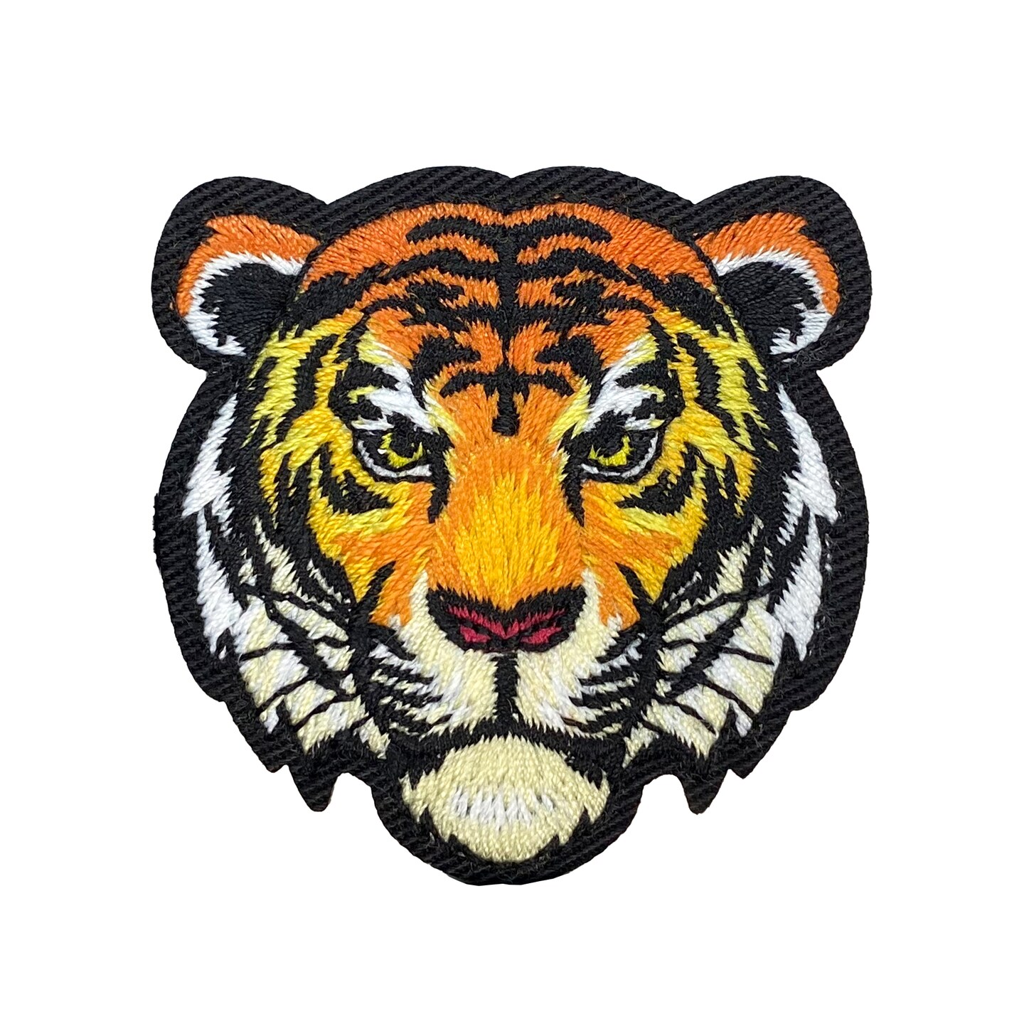Tiger Face, Head, Embroidered, Iron on Patch