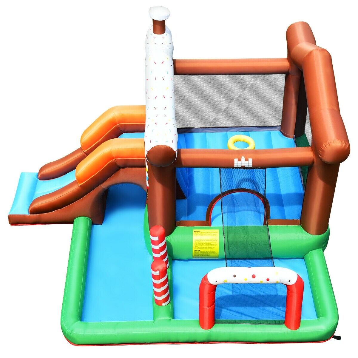 Kids Inflatable Bounce House Jumping Castle Slide Climber Bouncer Without Blower