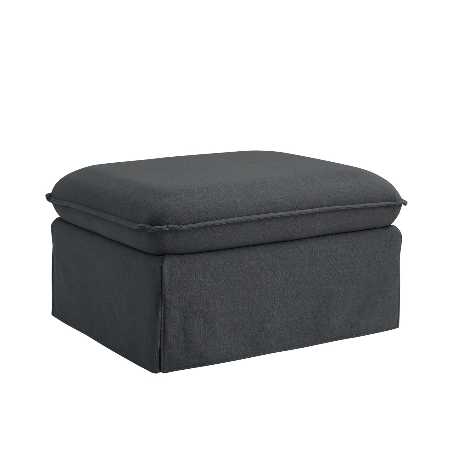 Maelynn Linen Rectangular Ottoman