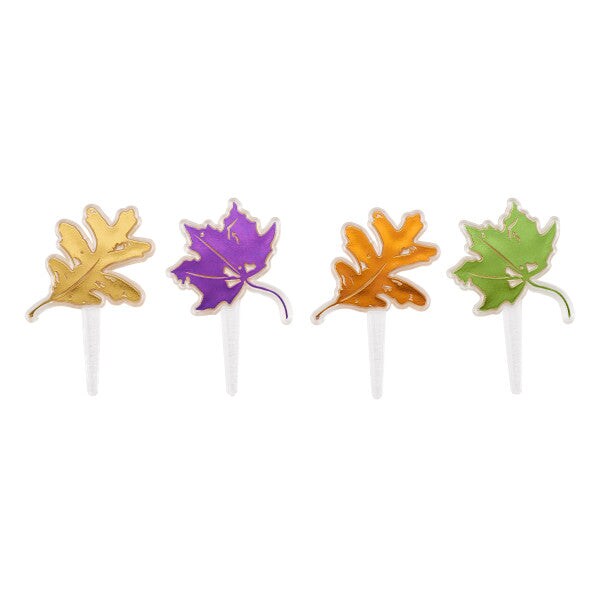 Autumn Leaves Foil DecoPics&#xAE; Cupcake Decoration, 12ct