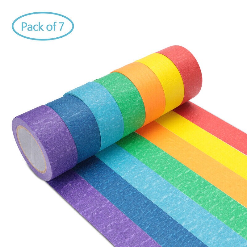 Kitcheniva 7 Rolls Washi Tape Paper Adhesive Decor 10mx25mm
