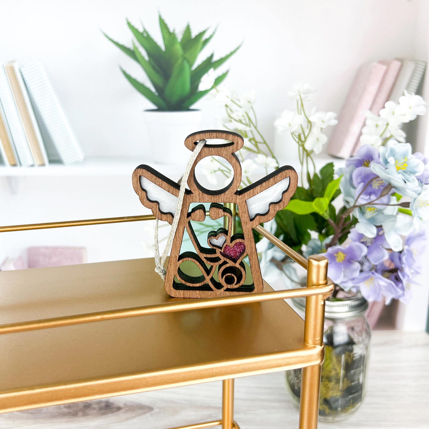 3.5&#x22; (H) Nurse Ornament - Handcrafted in Texas - Mother&#x27;s Angels&#xAE; Figurine - Mother&#x27;s Day Gifts