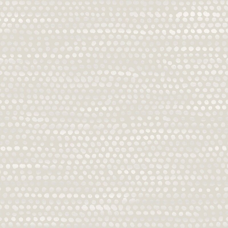 Tempaper Moire Dots Peel and Stick Wallpaper Pearl Grey