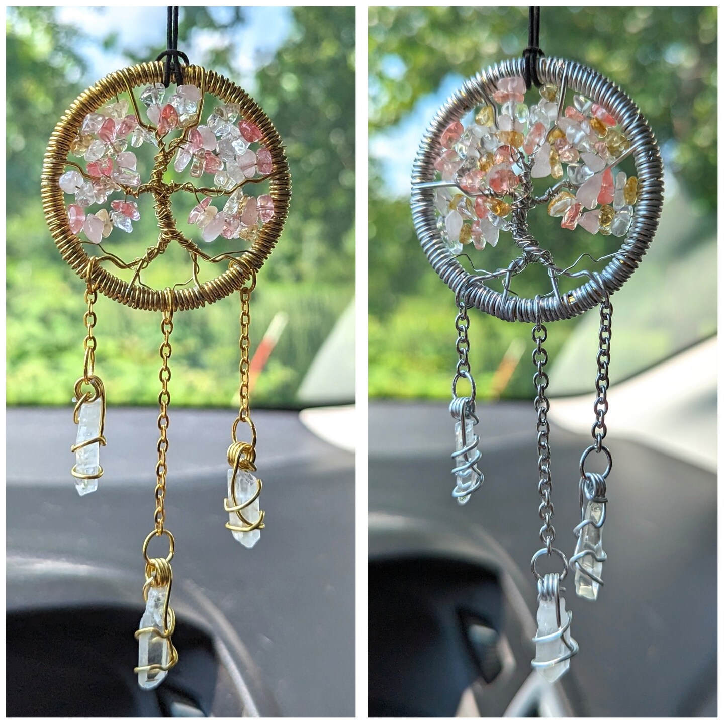 Large Quartz Tree of Life Sun good Catcher - 5.5”