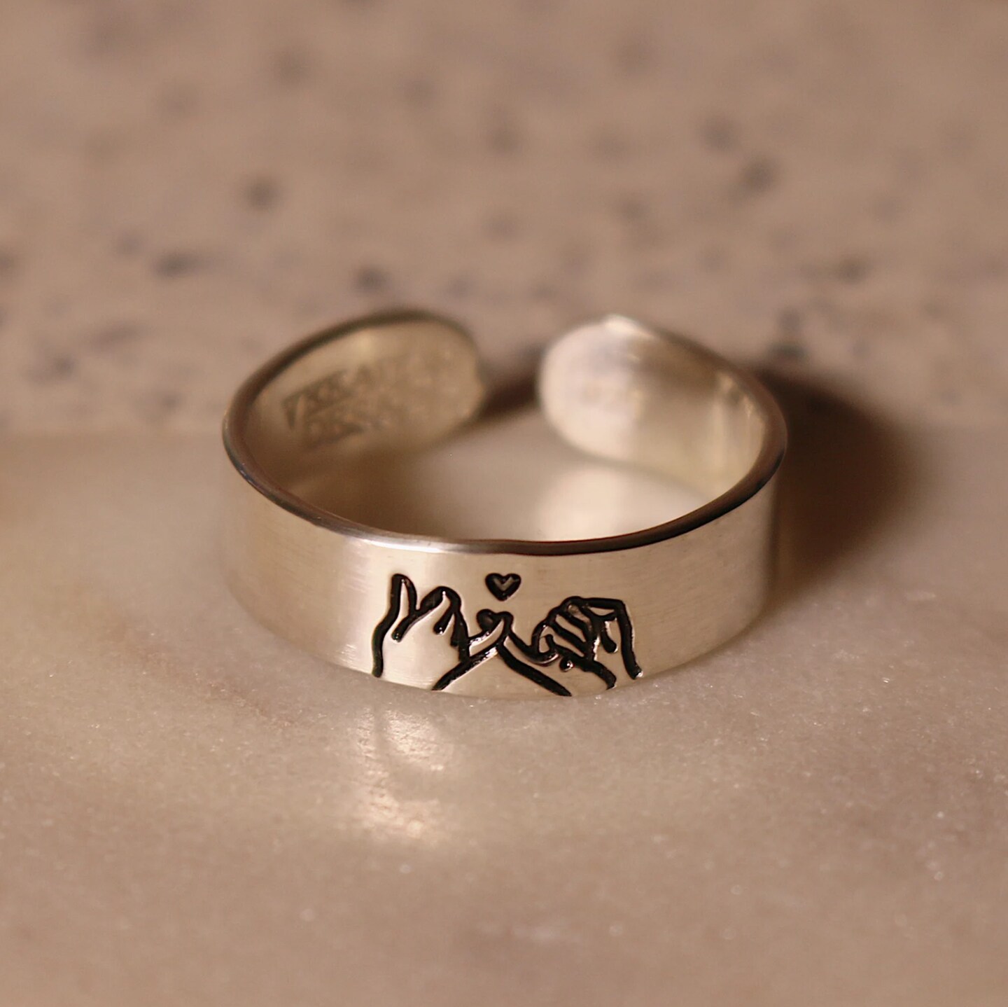 Pinky promise best sale couple rings