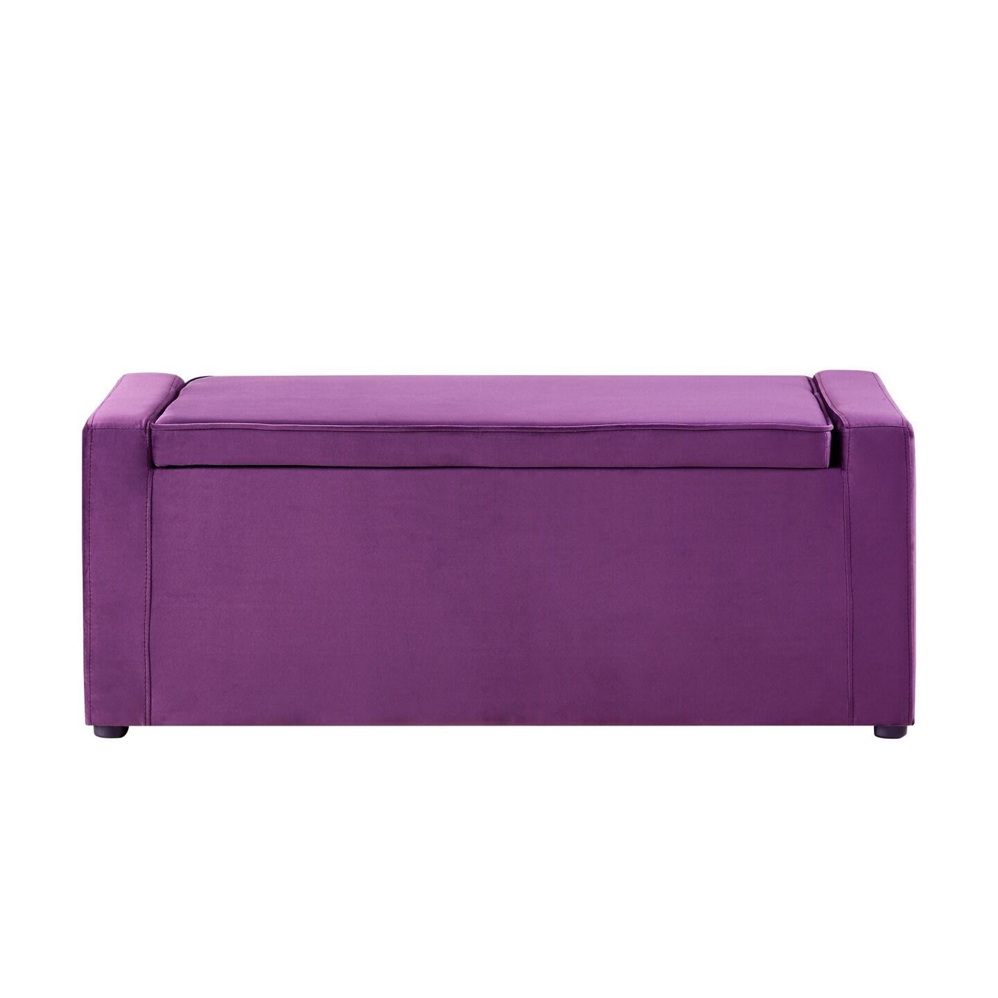 Alejandro Velvet Upholstered Storage Ottoman Bench