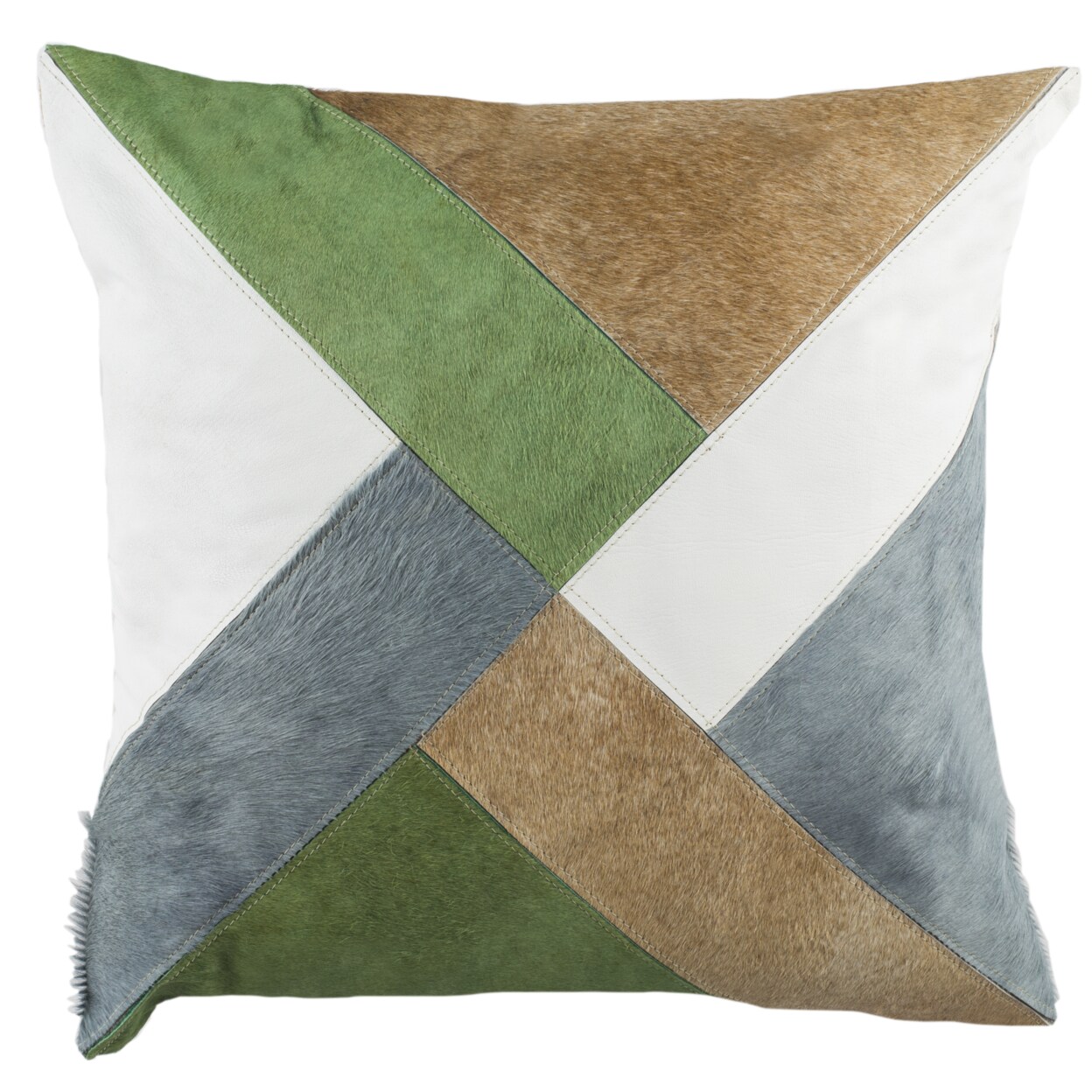 Safavieh Clovis Cowhide 20&#x22; X 20&#x22; Pillow Assorted Home D&#xE9;cor Comfort Cushion