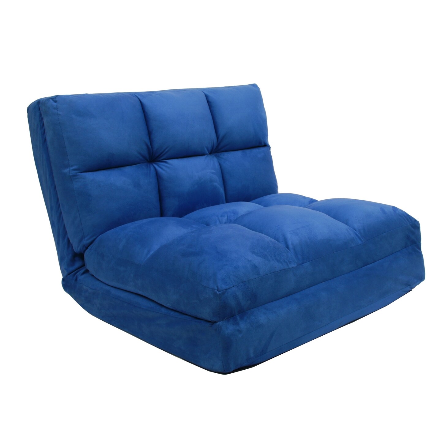 Microsuede Convertible Flip Floor Chair Sleeper