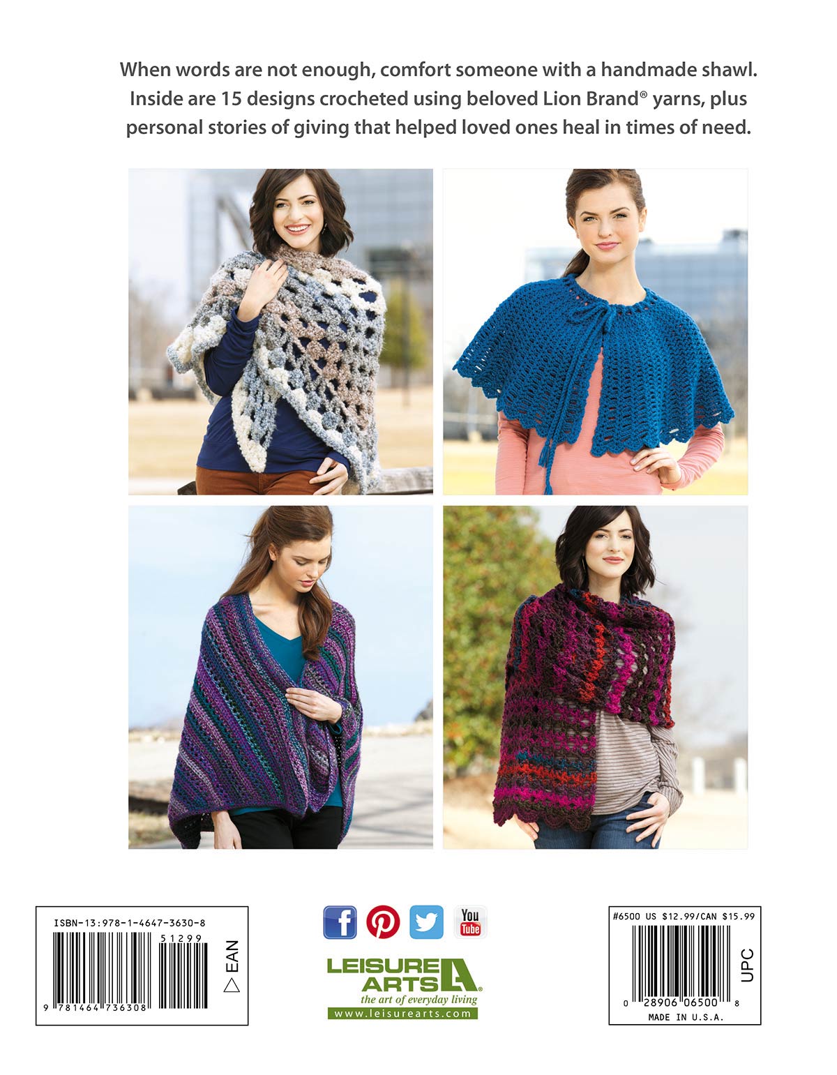 Leisure Arts Healing Shawls Crochet Book