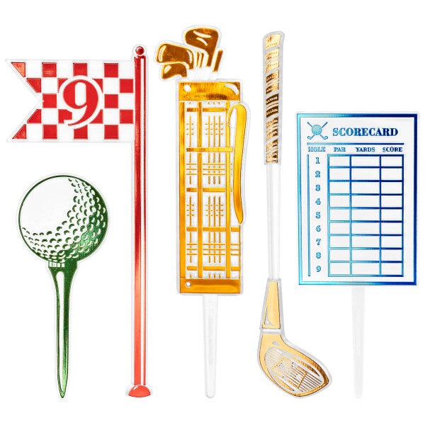 Golf Assortment Cake Decoration Kit, 1ct