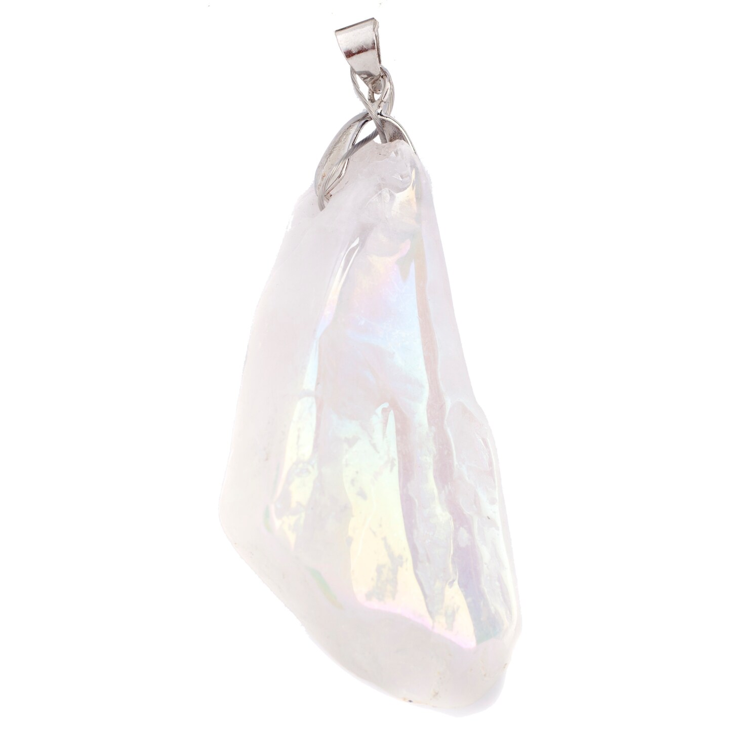 Earth&#x27;s Jewel 40mm White Semi-Precious Mineral Rock Pendant