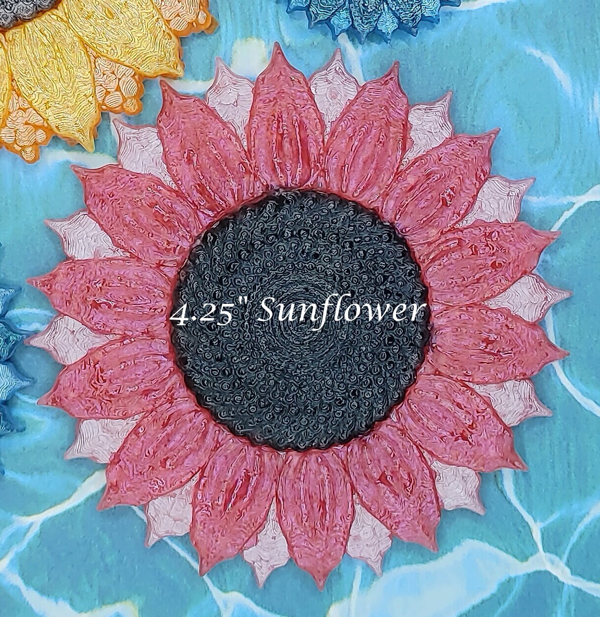 Sunflower Silicone Freshie Mold - 4.25 diameter