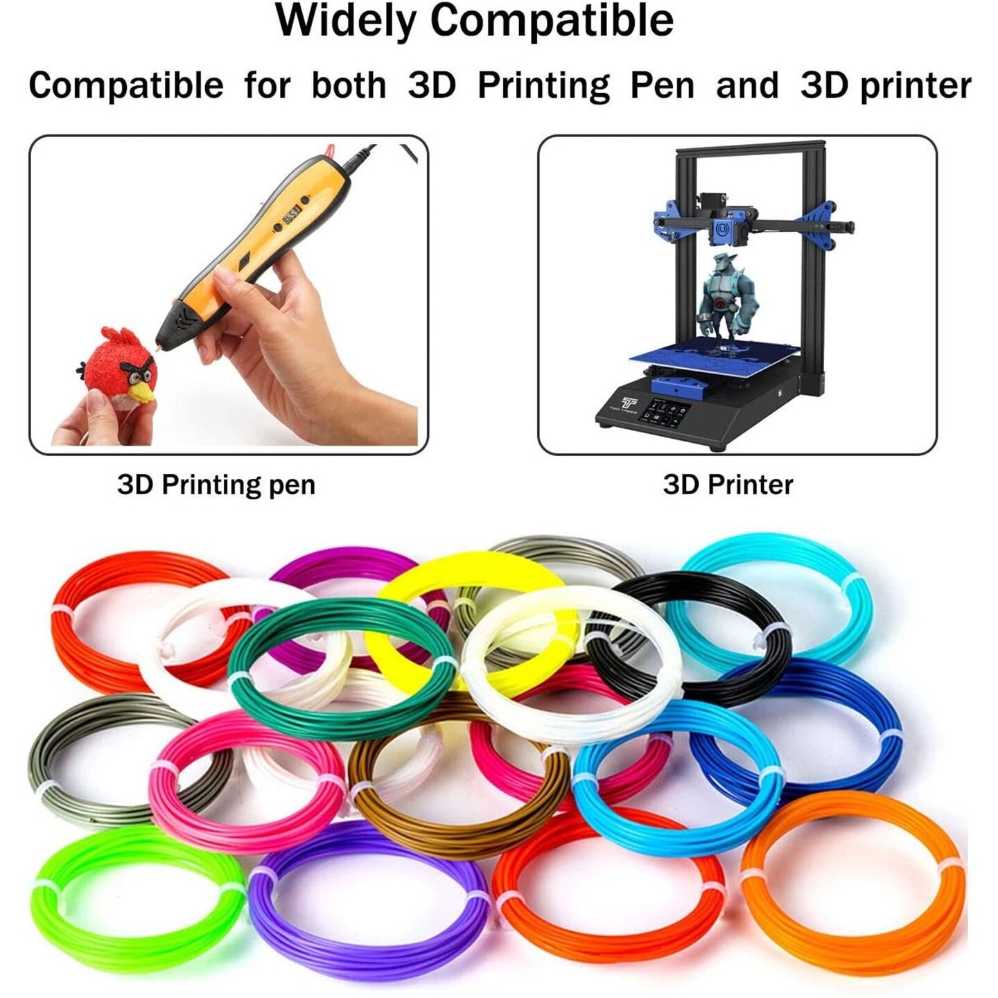 3D Printing Pen PCL Filament Refills 20 Colors – Hi Market