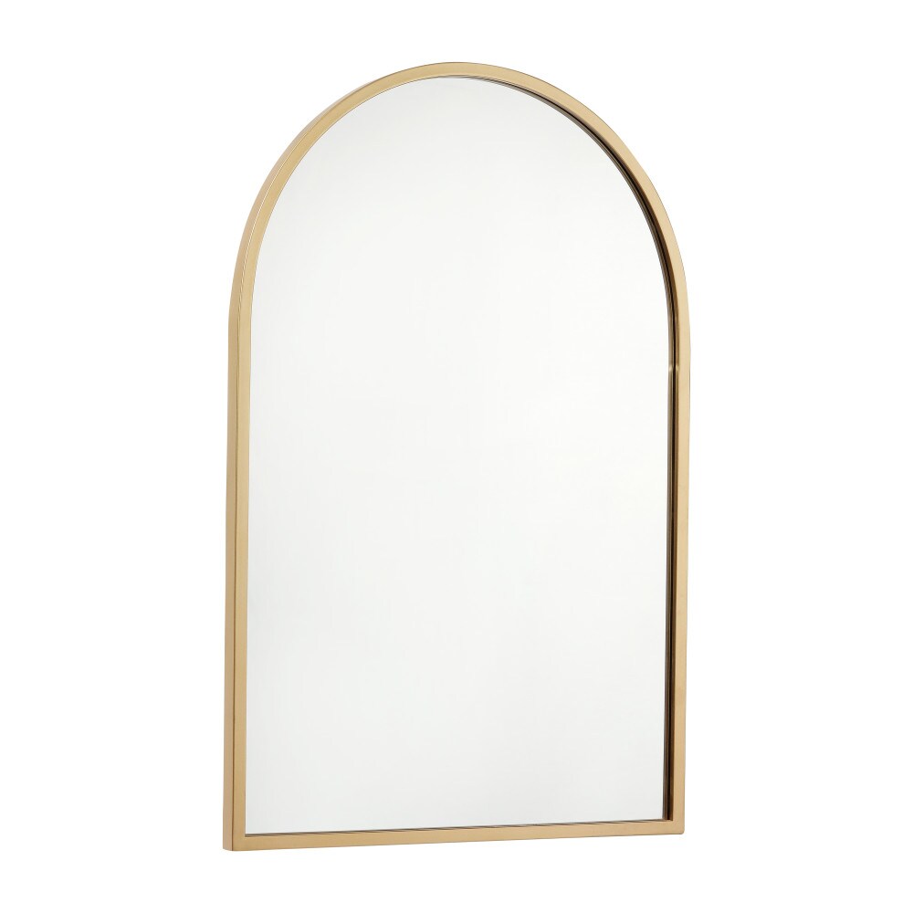 HBCY Creations Arched Wall Mirror, Metal Framed Wall Mirror for Hallways, Entryways, Dining and Living Rooms