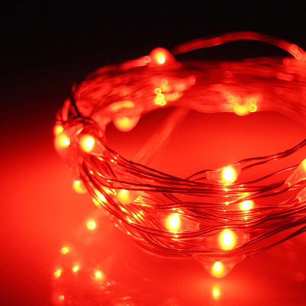 Perfect Holiday 30 LED Silver Copper Fairy String Lights - Battery Operated