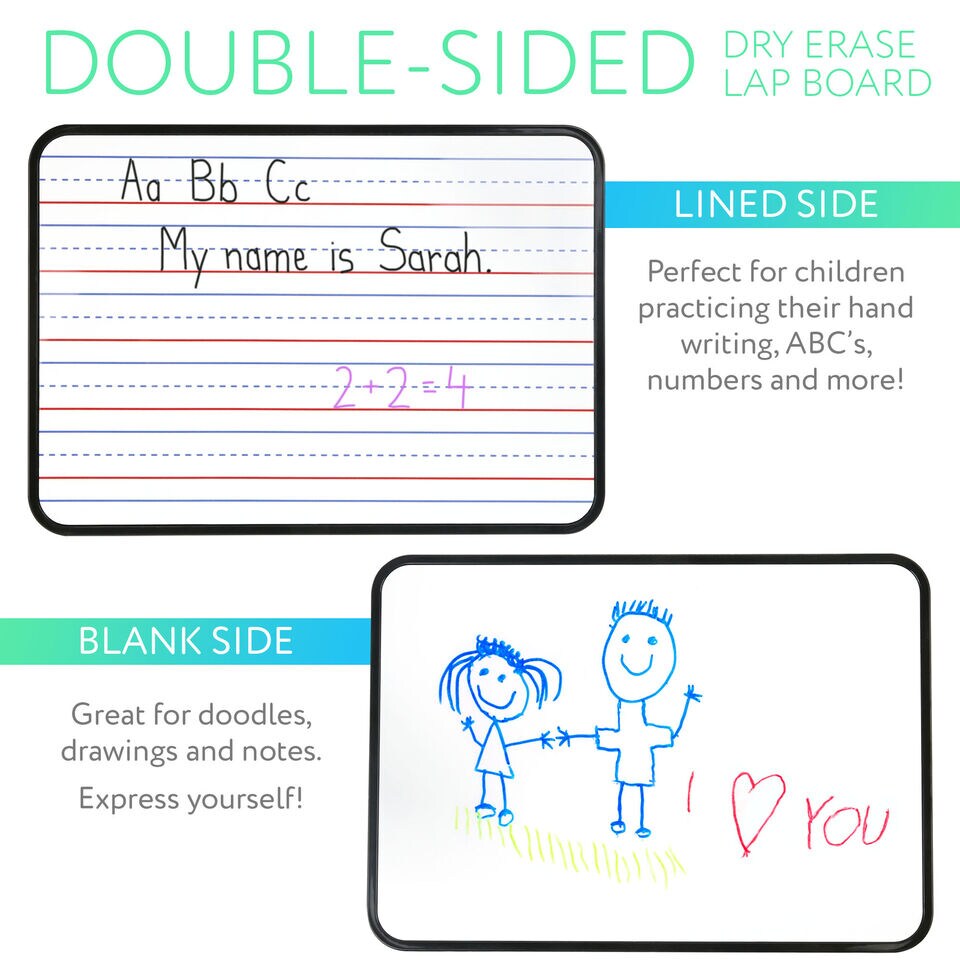 Magnetic Dry Erase Board Whiteboard Double Sided Lap Board