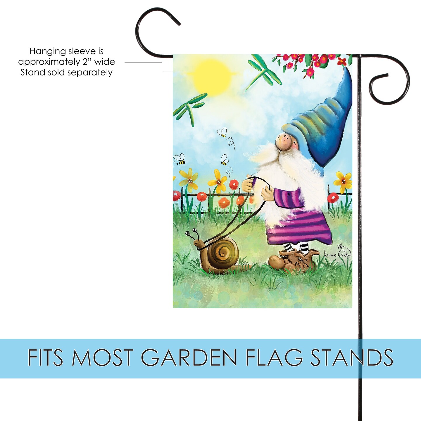 Slow Mow Decorative Spring Flag