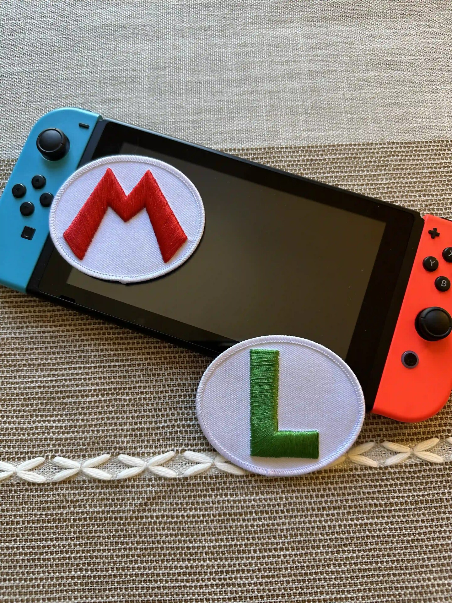 Letter L | Luigi | Mario game | Embroidered product 4