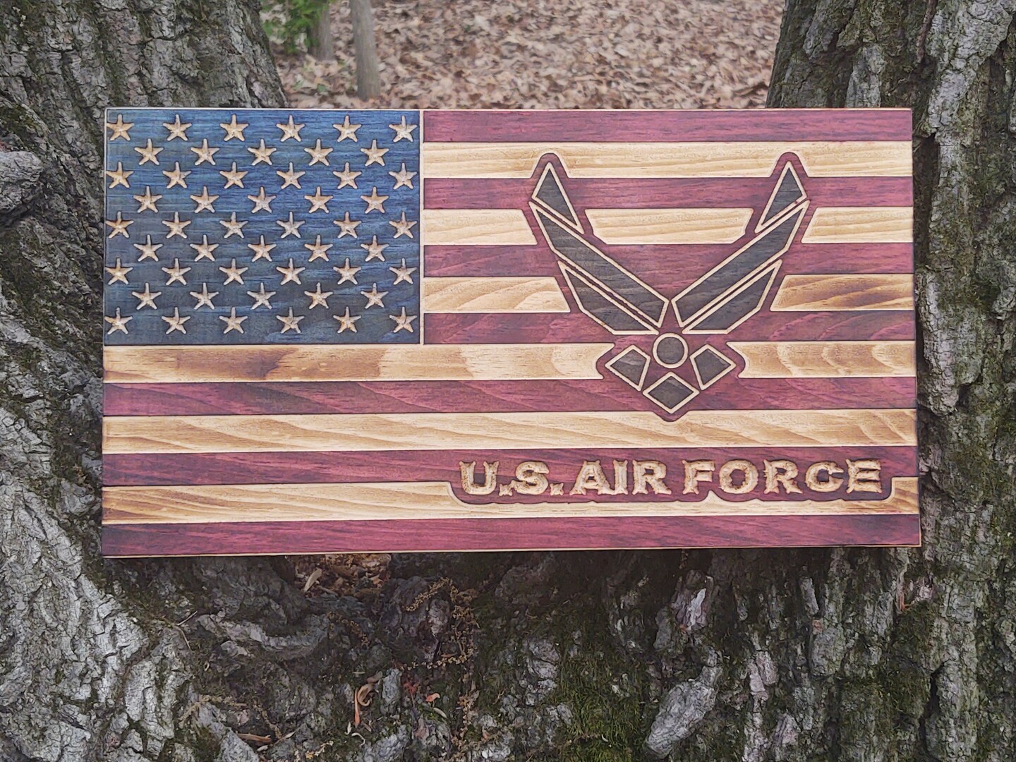 Custom CNC Wooden Air online Force flag wooden wall art wall decor flag Air Force wall decor flag wall decor