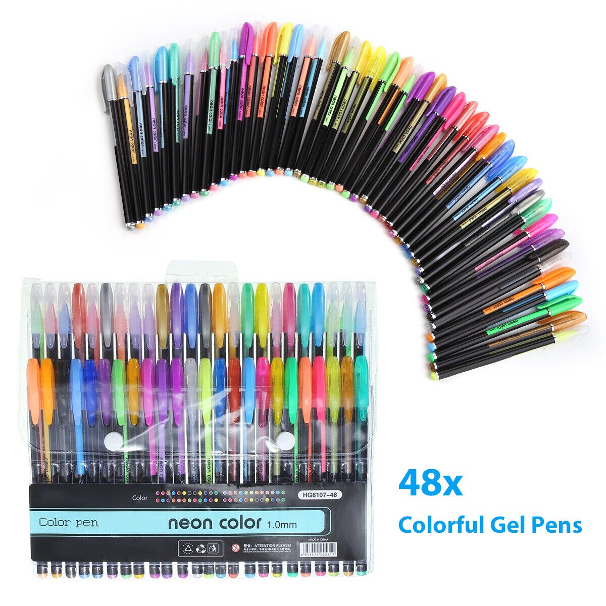 Assorted Coloring Gel Pen 48pcs
