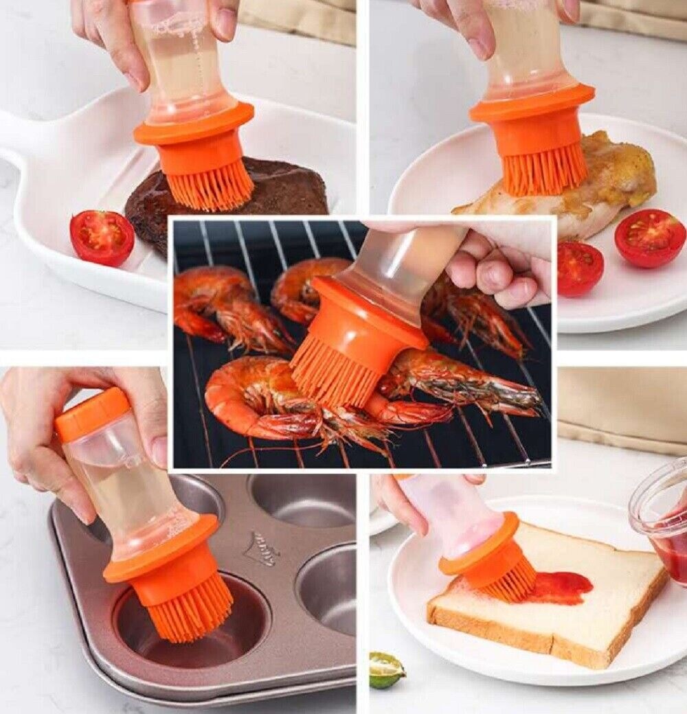 All-in-One Silicone Oil, Pastry, and Basting Brush for Baking
