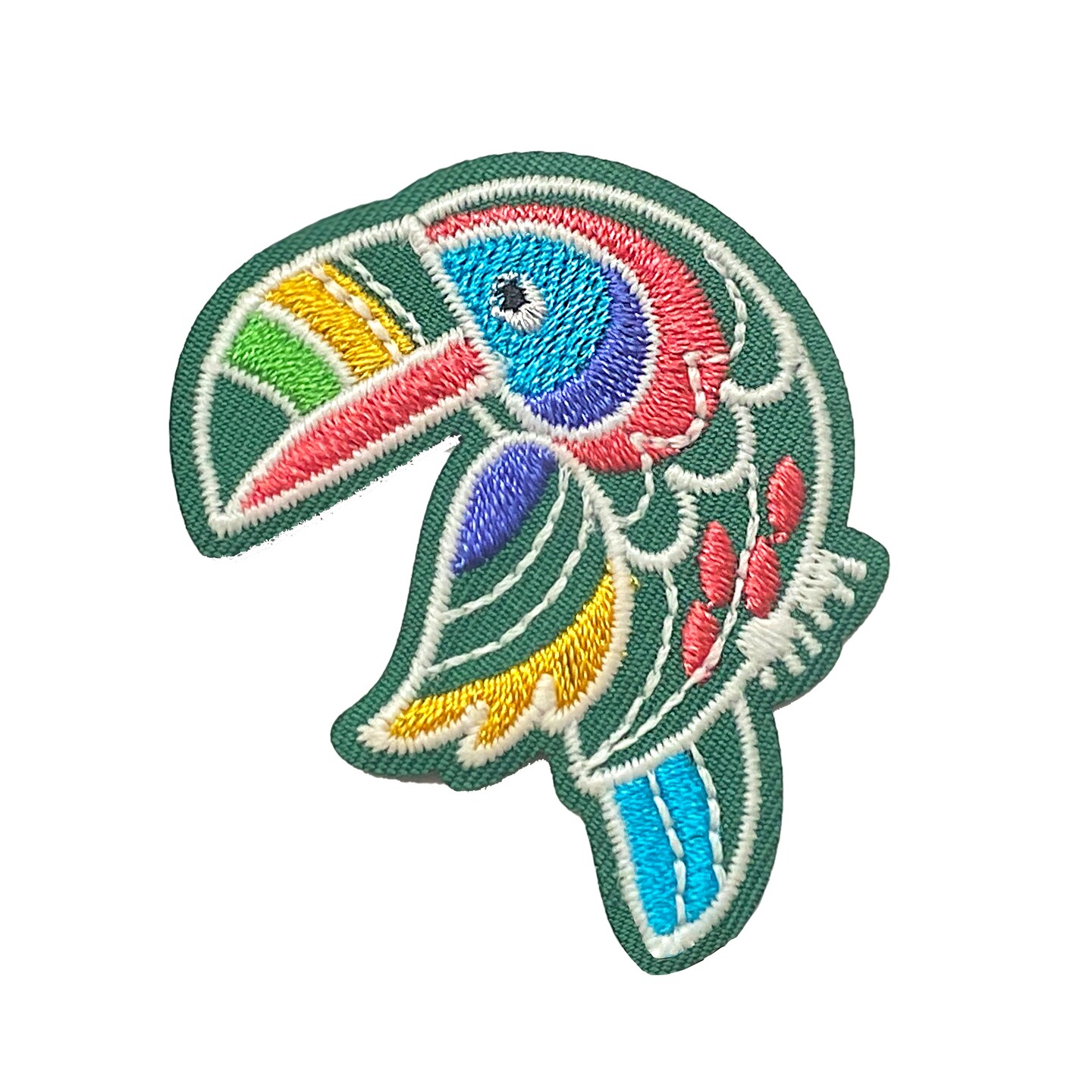 Toucan Bird, Folk Art, Embroidered, Iron-on Patch&#x2026;