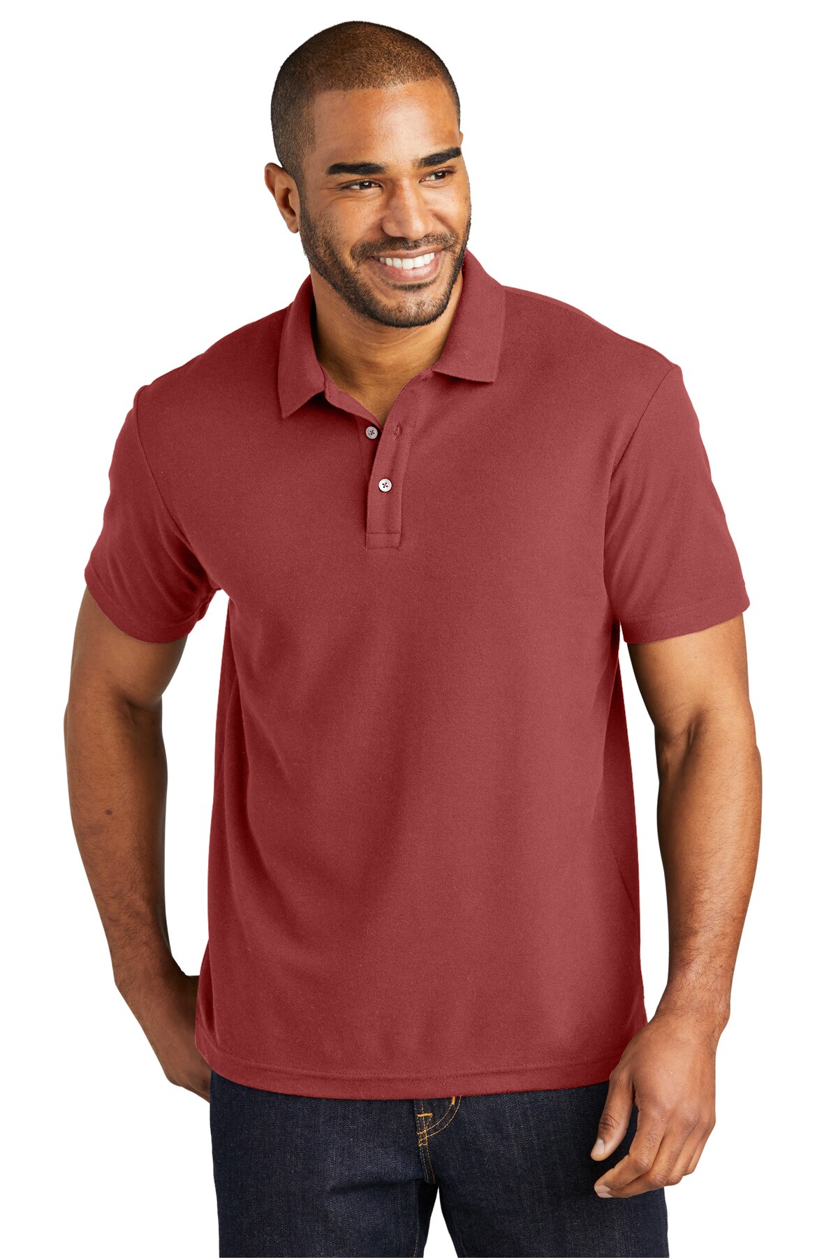 Port Authority® Blend Pique Polo Collared Short Sleeve T-Shirt