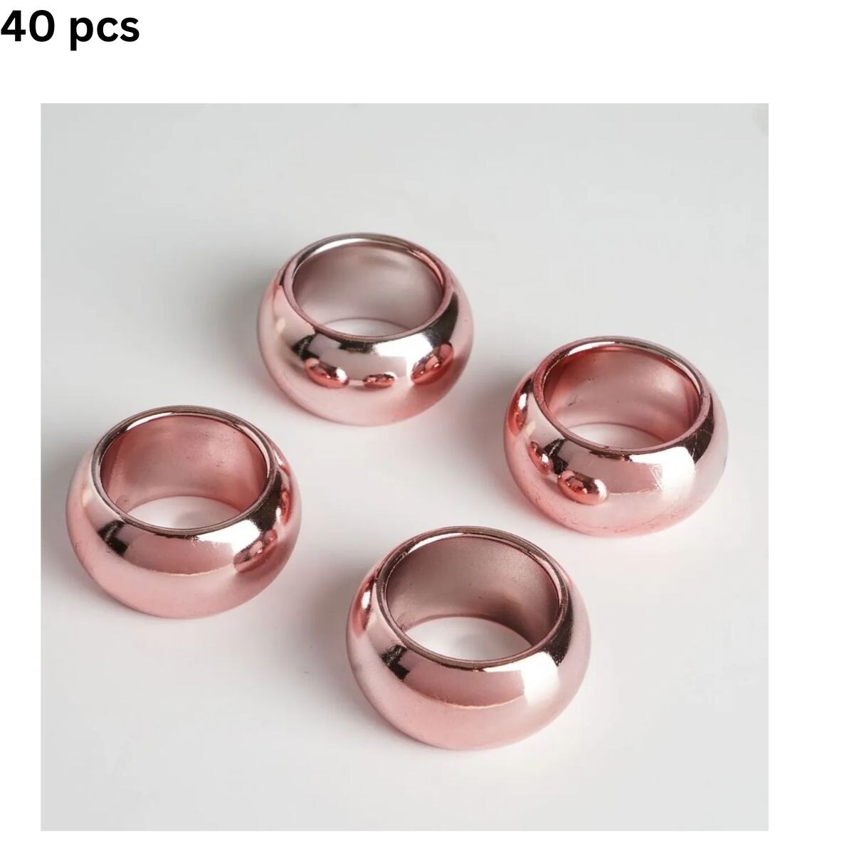 Acrylic Catering Decor Napkin Rings 40 pcs Michaels